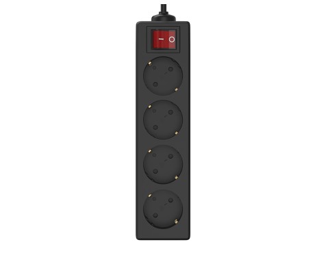 Base 4 Preses Amb Interruptor Negre