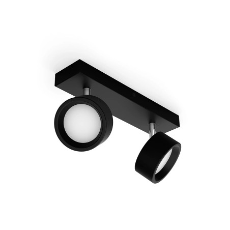 Regleta 2 Focos Philips Bracia Negro