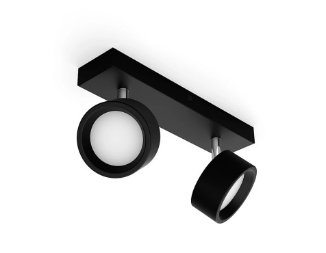 Regleta 2 Focos Philips Bracia Negro