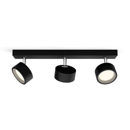 Regleta 3 Focos Philips Bracia Negro