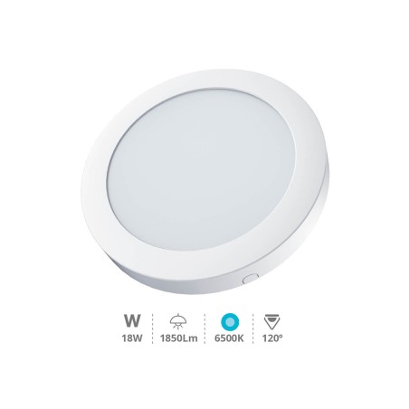 Downlight Superficie Led Redondo Bogur Luz Fría