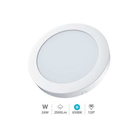 Downlight Superficie Led Redondo Bogur Luz Fría
