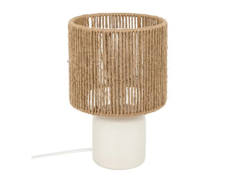 Llum De Taula Koby Blanc I Natural