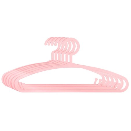 Juego 6 Perchas Infantiles Rosa