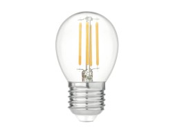 Bombilla Led Esférica Filamento Clear Luz Cálida
