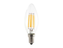 Bombilla Led Vela Filamento Clear Luz Cálida