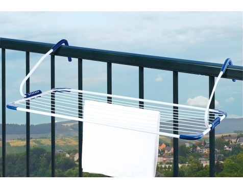 Tendedero Para Balcones Blanco Y Azul