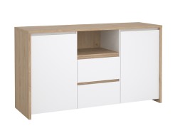 Aparador 2 Portes Nael Blanc I Jackson Hickory