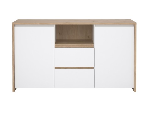 Aparador 2 Portes Nael Blanc I Jackson Hickory