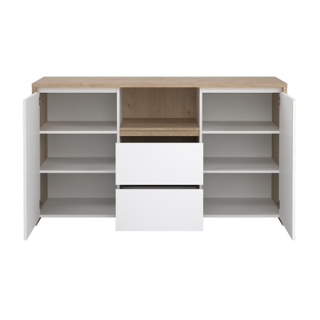 Aparador 2 Portes Nael Blanc I Jackson Hickory