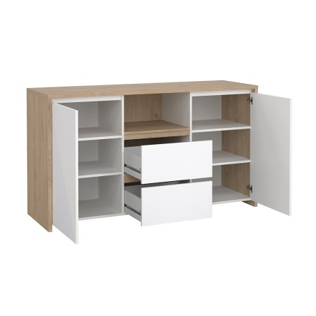 Aparador 2 Portes Nael Blanc I Jackson Hickory