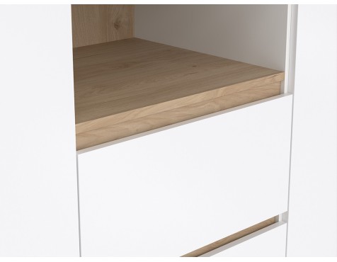 Aparador 2 Portes Nael Blanc I Jackson Hickory