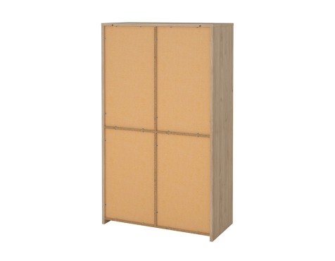 Vitrina Nael Blanco Y Roble Jackson Hickory