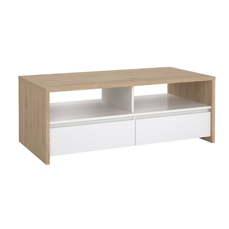 Mesa De Centro Nael Blanco Y Roble Jackson Hickory