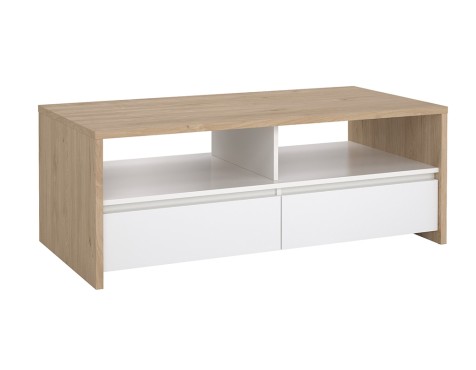 Mesa De Centro Nael Blanco Y Roble Jackson Hickory