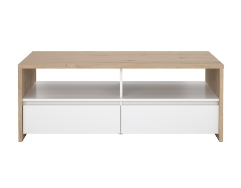 Mesa De Centro Nael Blanco Y Roble Jackson Hickory