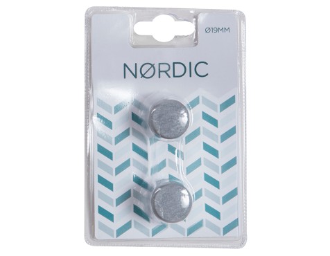 Terminal Tapón Cortina Gris Nordic (2un)