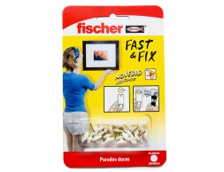 Fija Cuadros Fischer Fast&Fix Blanco (12un)