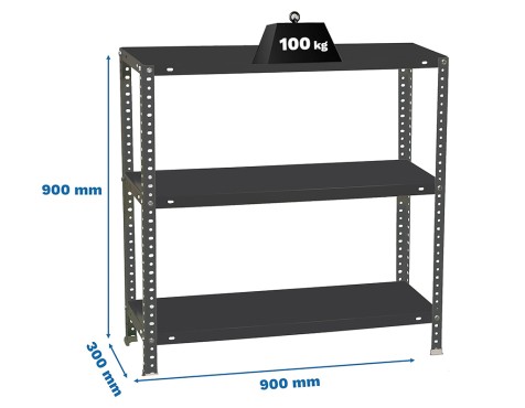 Estantería Metalica Comfort 3 Estantes