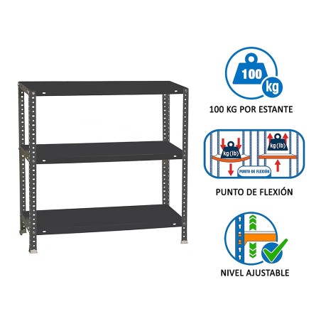 Estantería Metalica Comfort 3 Estantes