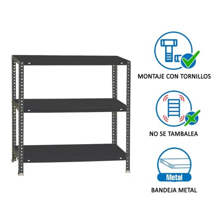 Estantería Metalica Comfort 3 Estantes
