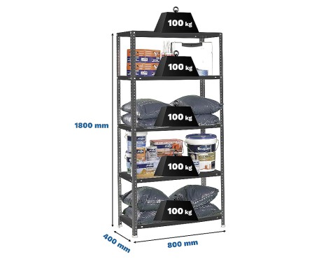 Estantería Metalica Comfort Mini 5 Estantes