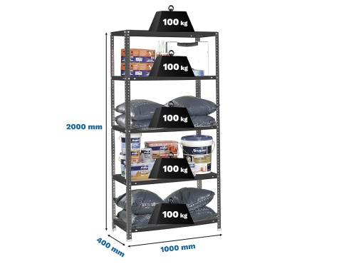 Estantería Metalica Comfort Plus 5 Estantes