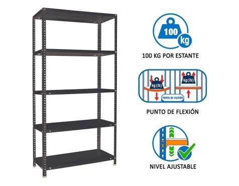 Estantería Metalica Comfort Plus 5 Estantes