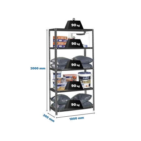Estantería Metalica Comfort Superplus 5 Estantes