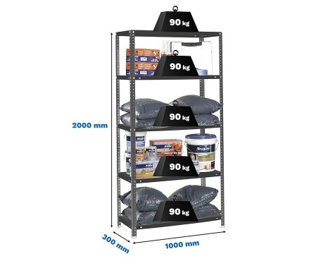 Prestatgeria Metal·Lica Comfort Superplus 5 Prest.