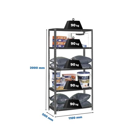 Estantería Metalica Comfort Superplus 5 Estantes