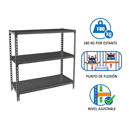 Estantería Metalica Simonclick 3 Estantes