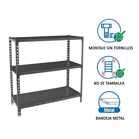 Estantería Metalica Simonclick 3 Estantes