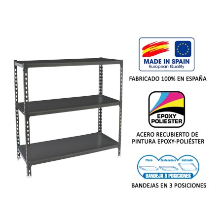 Estantería Metalica Simonclick 3 Estantes