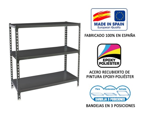 Estantería Metalica Simonclick 3 Estantes