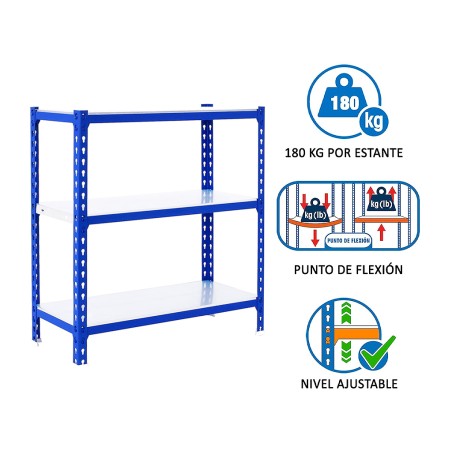 Estantería Metalica Simonclick 3 Estantes