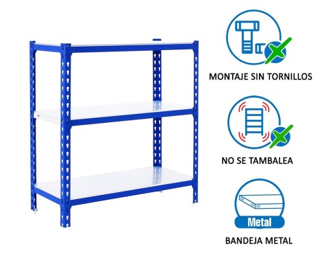 Estantería Metalica Simonclick 3 Estantes