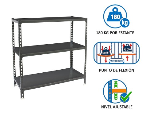 Estantería Metalica Simonclick 3 Estantes