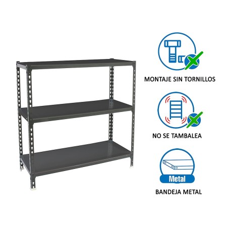 Estantería Metalica Simonclick 3 Estantes