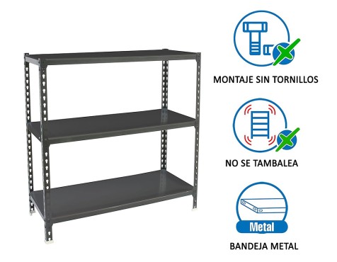 Estantería Metalica Simonclick 3 Estantes