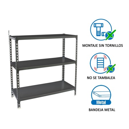 Estantería Metalica Simonclick 3 Estantes