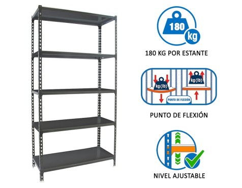 Estantería Metalica Simonclick 5 Estantes