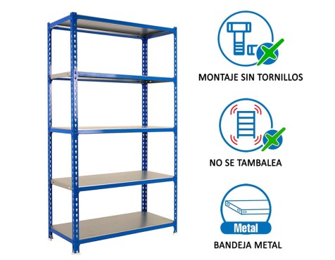 Estantería Metálica Simonclick 5 Estantes