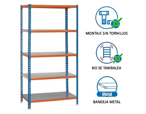 Estantería Metálica Simonclick 5 Estantes