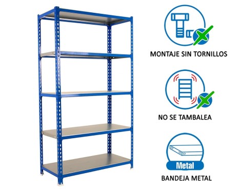 Estantería Metálica Simonclick 5 Estantes