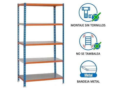 Estantería Metálica Simonclick 5 Estantes