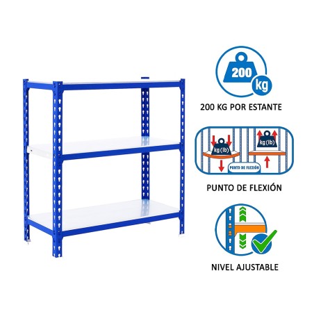 Estantería Metálica Simonclick Megaplus 5 Estantes