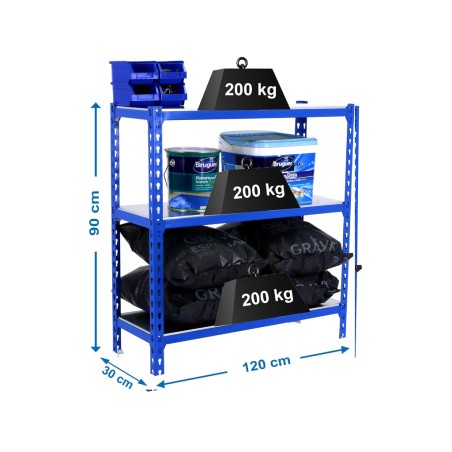 Estantería Metálica Simonclick Megaplus 3 Estantes