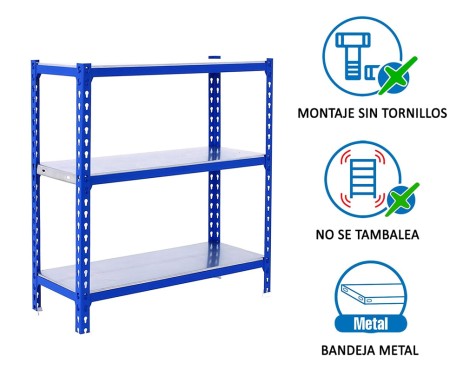 Estantería Metálica Simonclick Megaplus 3 Estantes