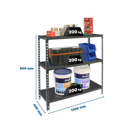Estantería Metálica Simonclick Megaplus 3 Estantes